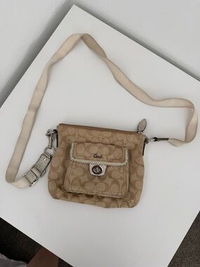 Coach Tan Signature Crossbody Bag